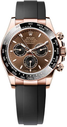 Rolex Cosmograph Daytona 40mm Everose Gold Chocolate Black Dial Cerachrom Bezel Oysterflex Bracelet - 126515LN - 2025